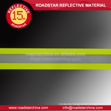 Fluorescent yellow high visibility reflective fire resistant fabric
